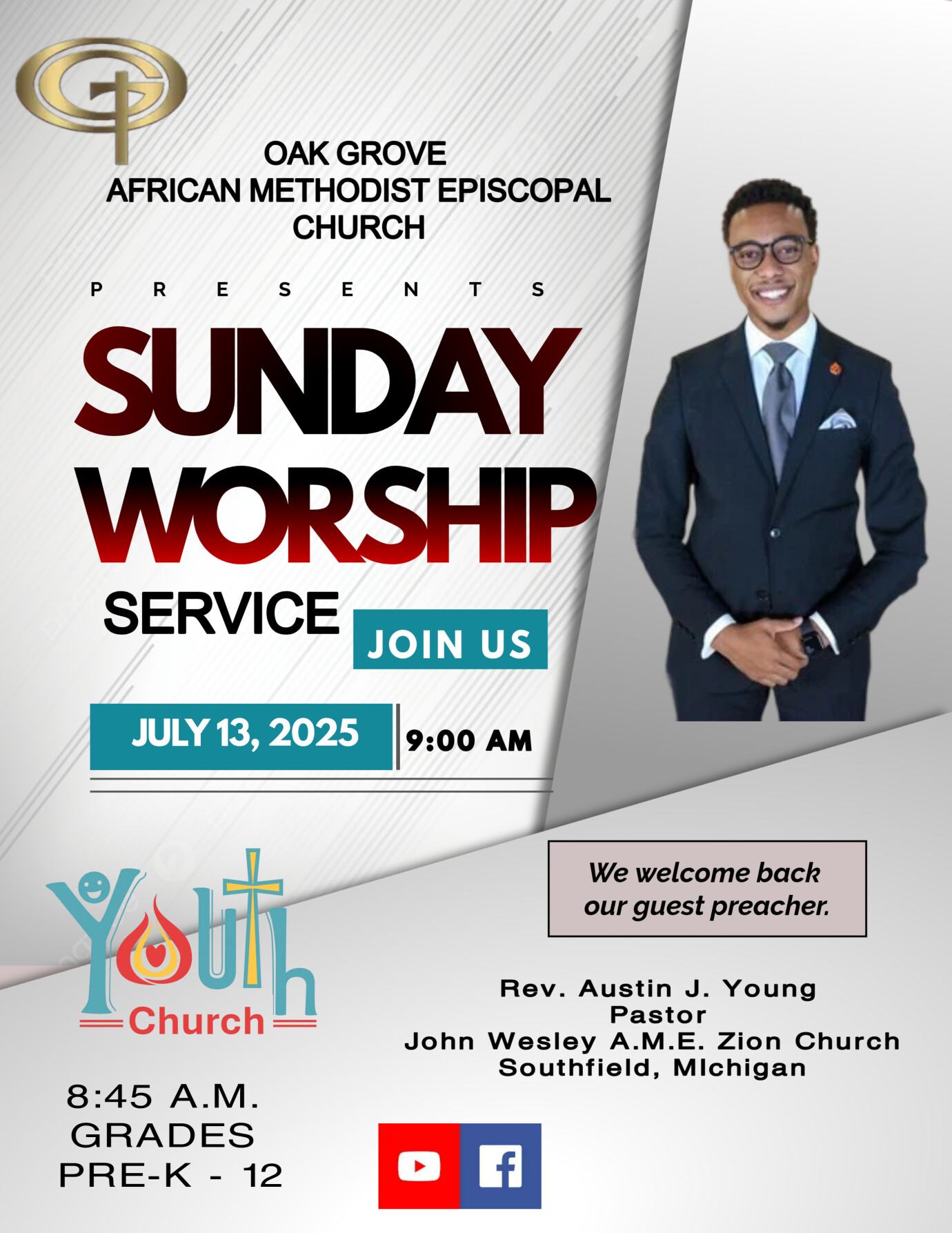 Sunday Worship, July 13, 2025