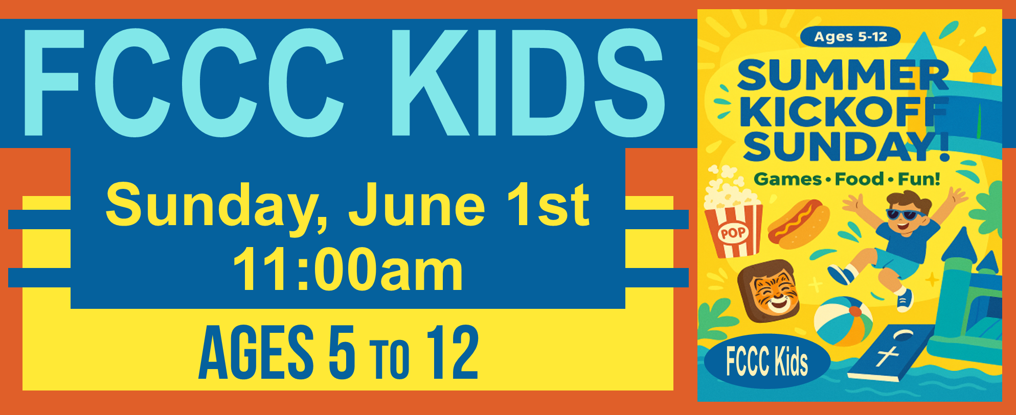 FCCC Summer Kickoff Sunday Web Banner 6-1-25