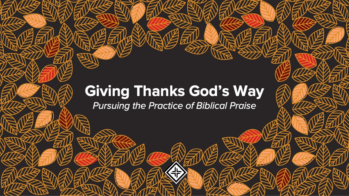 Giving Thanks God's Way