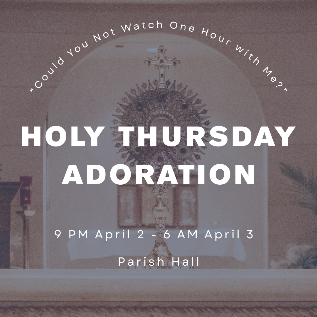 Holy Thursday Altar of Repose 2026