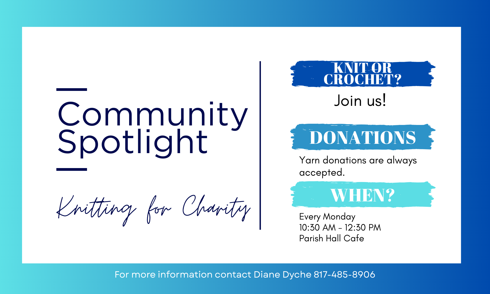Knitting for Charity