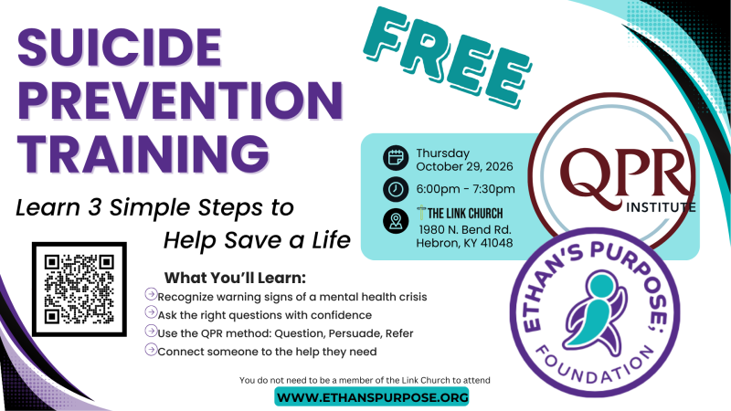 Ethan's Purpose - QPR Suicide Prevention Training