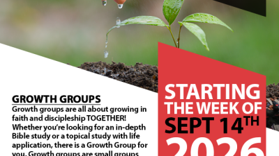 Fall 2026 Growth Groups