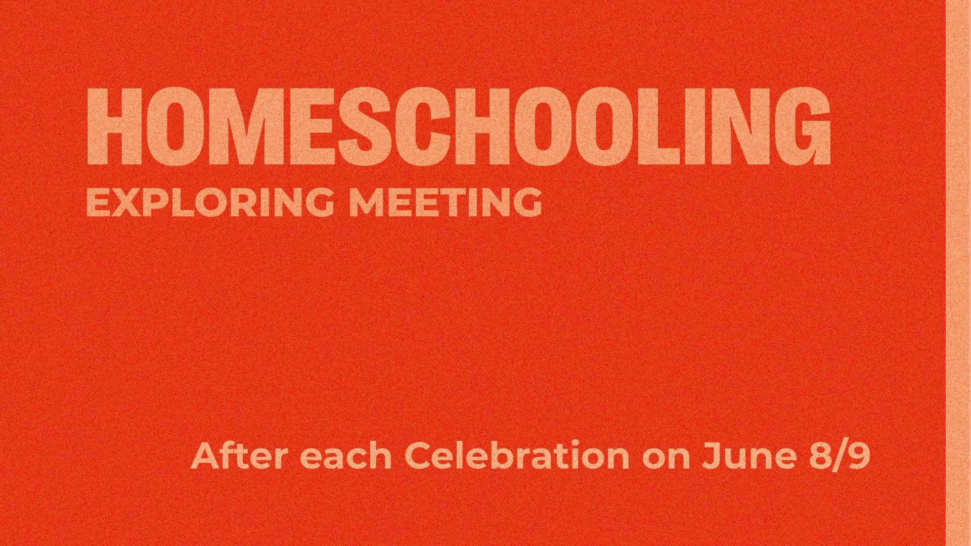 Homeschooling Exploring Meeting 