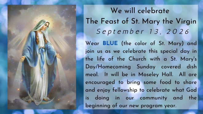 Feast of St. Mary the Virgin