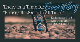 Bearing the Name In All Times (trad.)