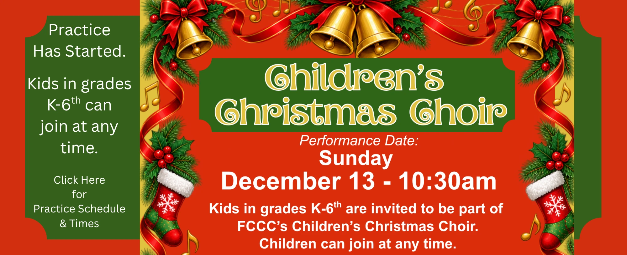 Children's Christmas Choir 12-13-26 Web Banner