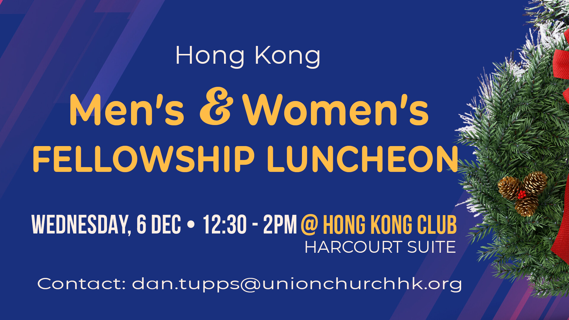 HK Men's and Women's Fellowship Christmas Lunch