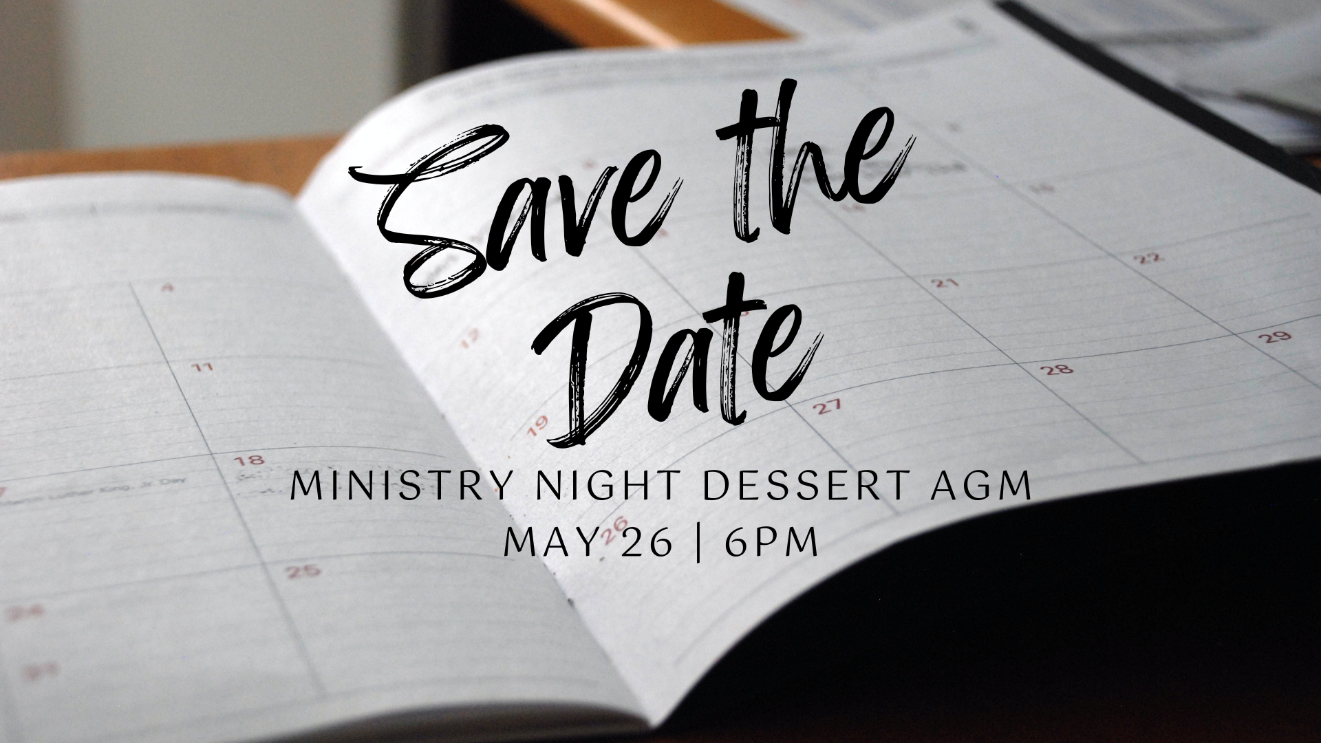 Ministry Night Dessert AGM