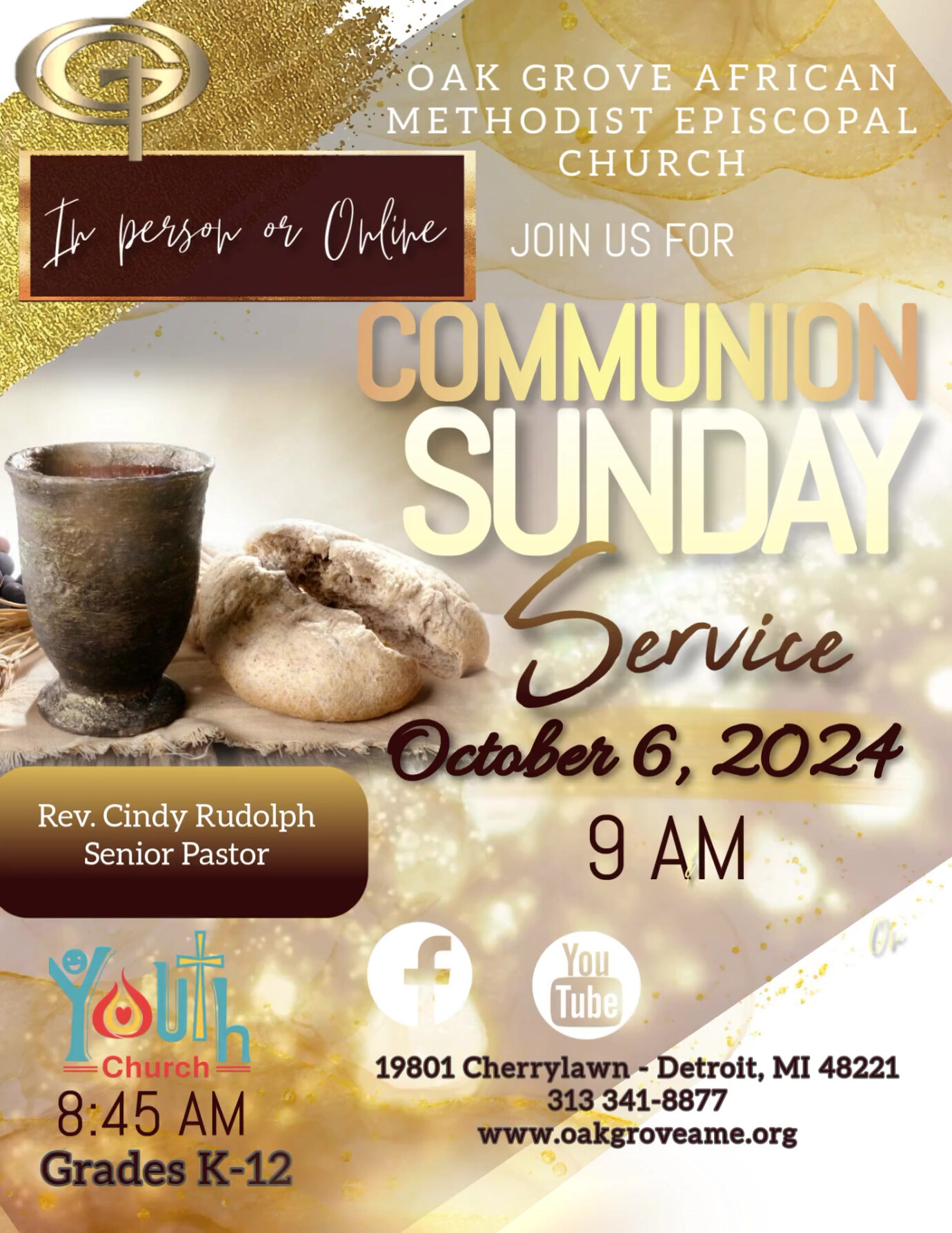 Communion Sunday Worship, October 6, 2024