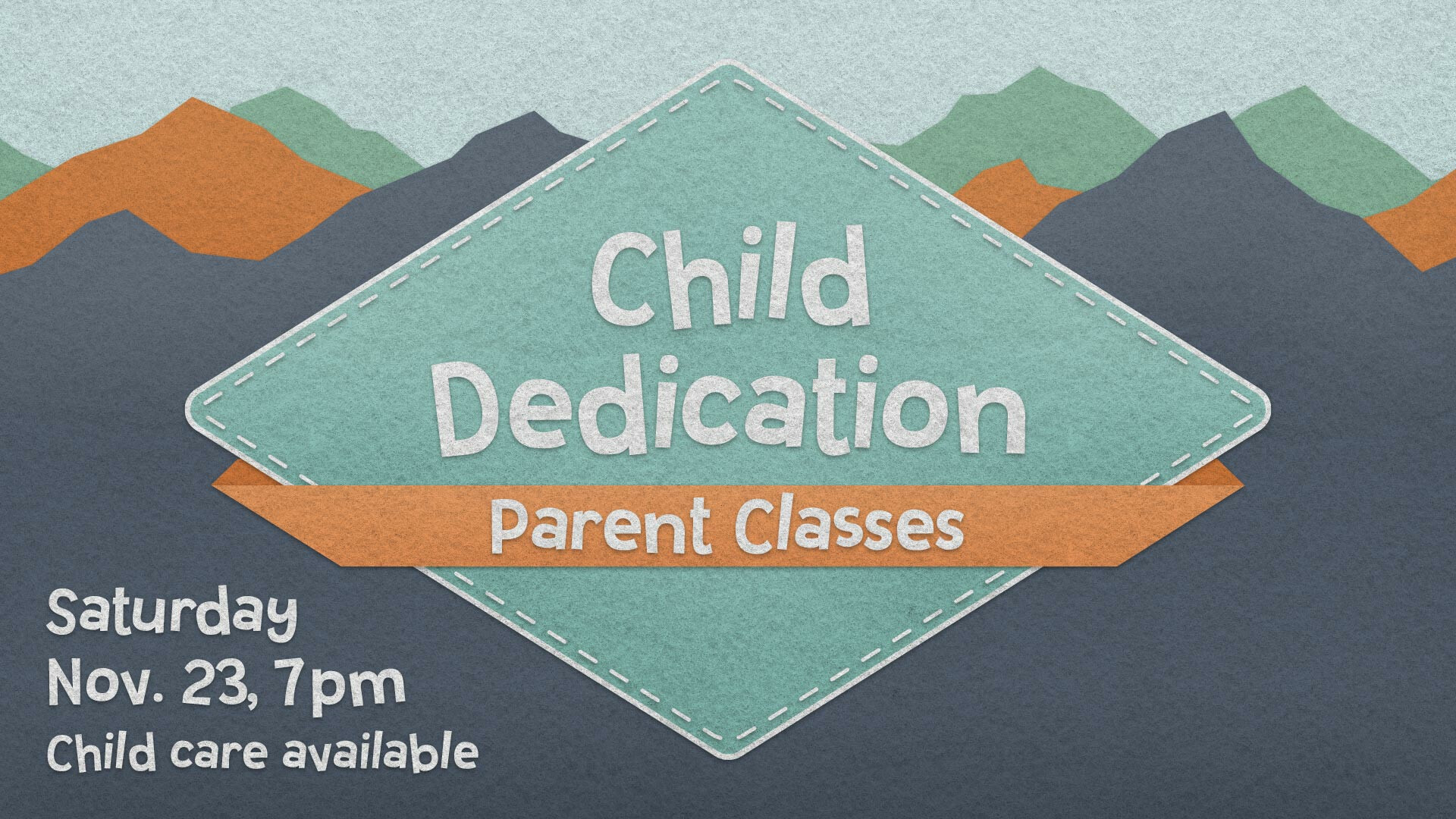 Child Dedication Parent Class 