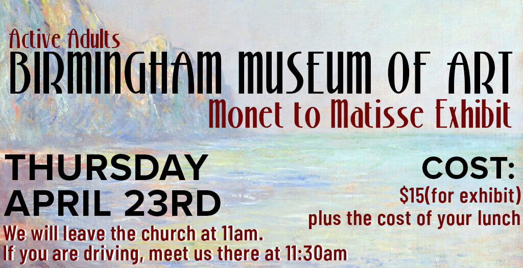 Active Adults trip to the Birmingham Museum of Art