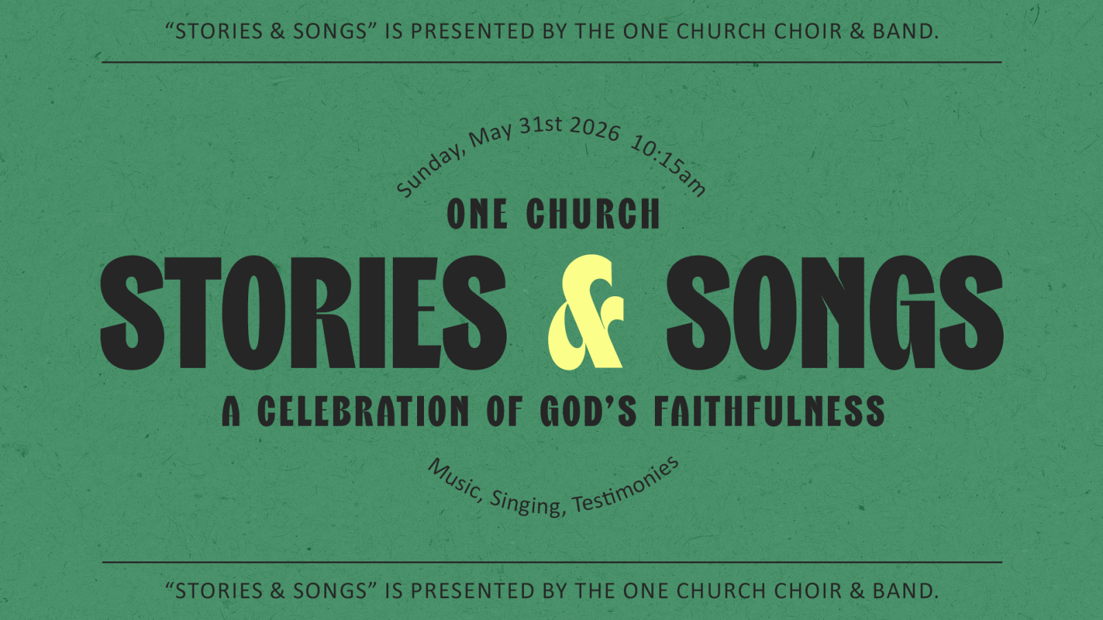 Stories & Songs 2026