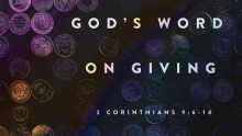 God's Word on Giving