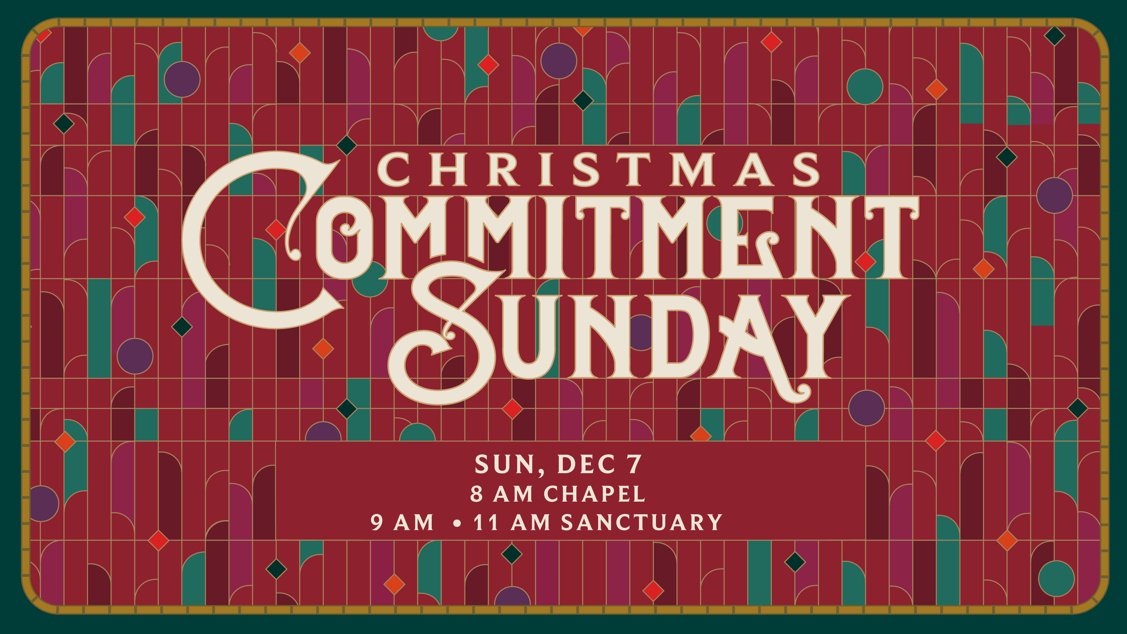 Christmas Commitment Sunday | 11 AM