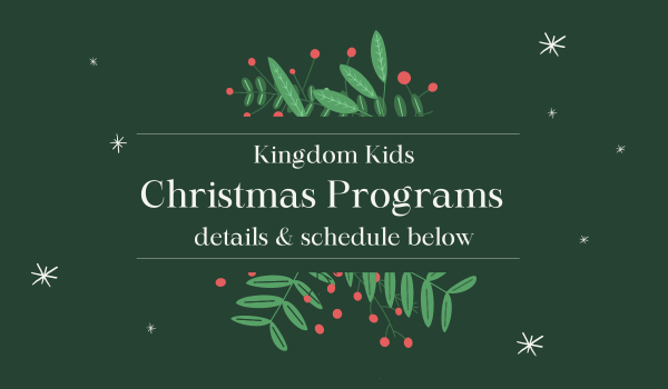 3s & 4s Christmas Programs