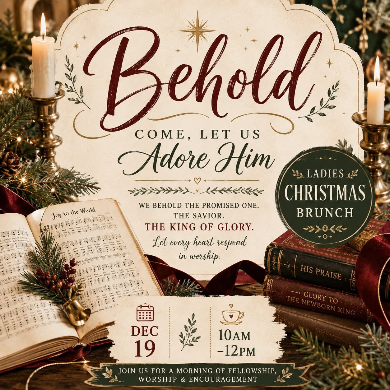 Behold Ladies Christmas Tea