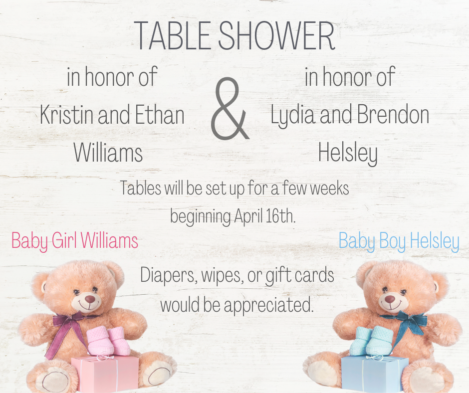 Table Baby Shower