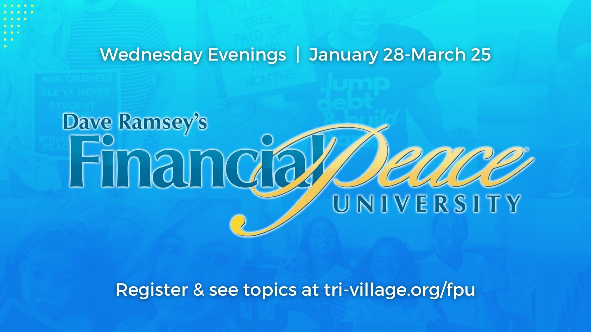 Financial Peace University (FPU) Registration Open