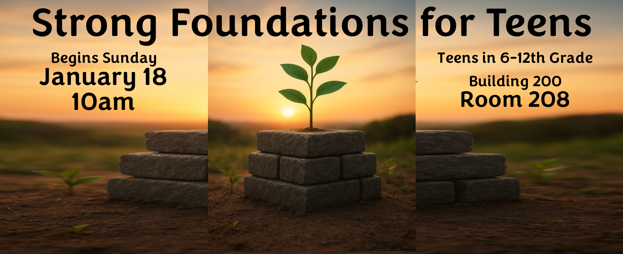 Strong Foundations for Teens Web Banner 1-18-26