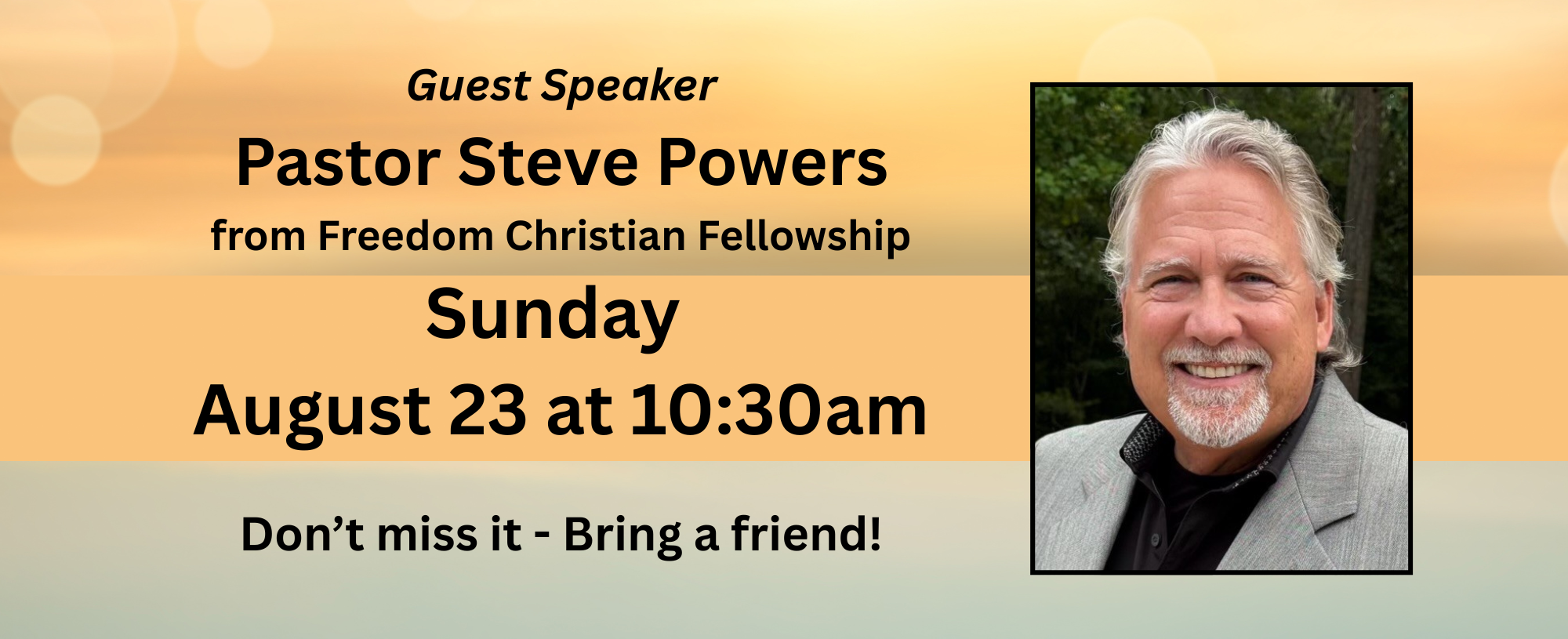 Steve Powers Special Speaker 8-23-26 Web Banner