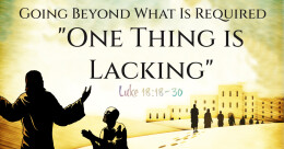 One Thing Is Lacking (trad.)