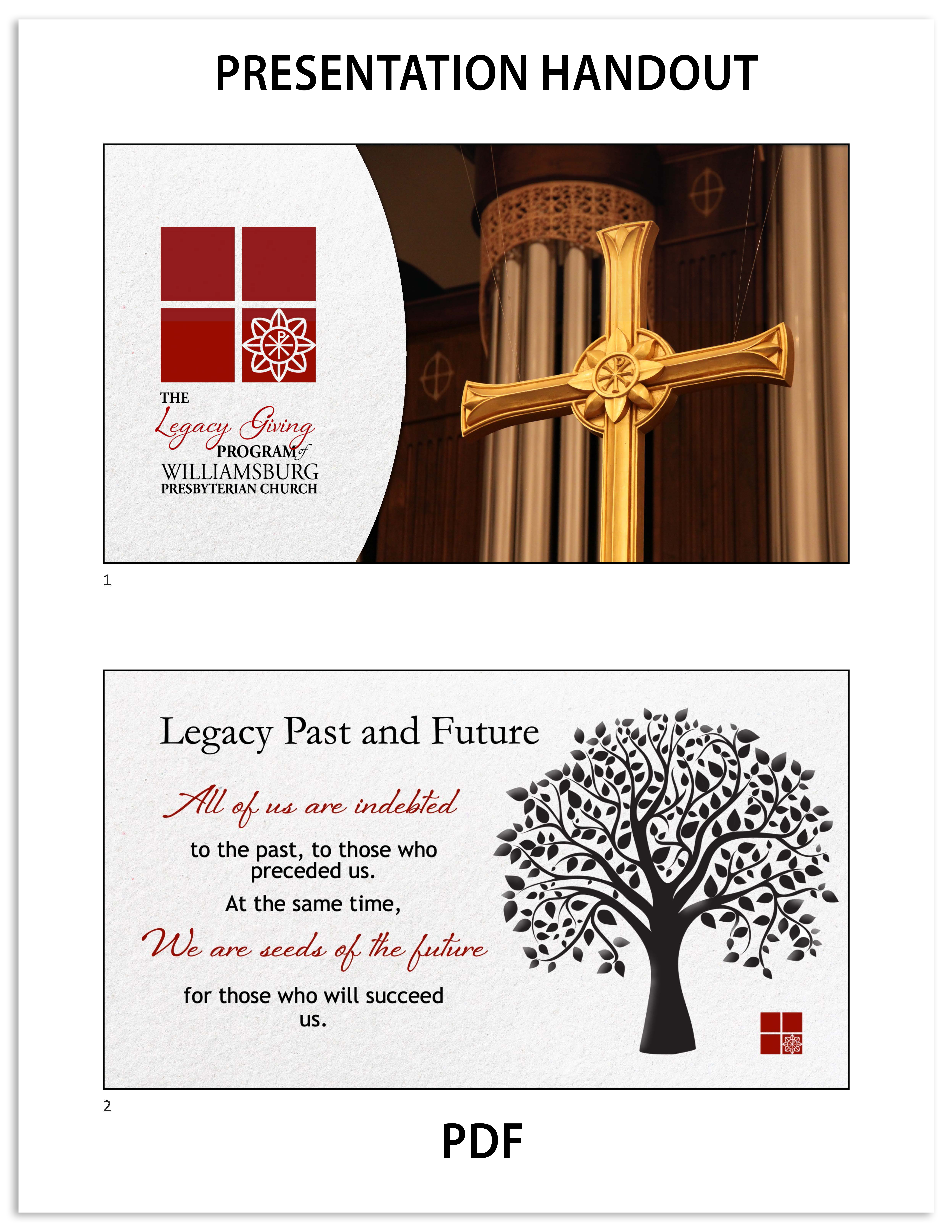 Legacy Giving Presentation Handout