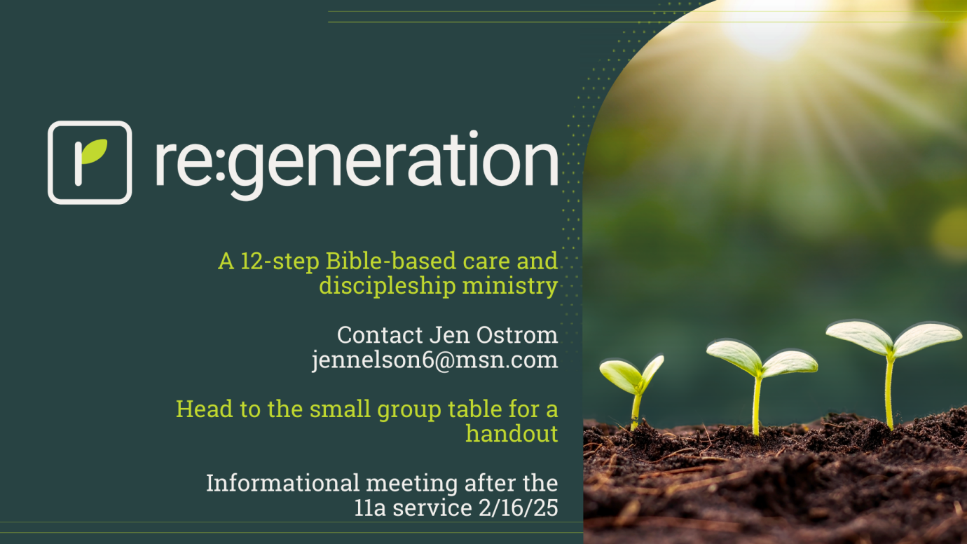 Informational  meeting: Re:generation!