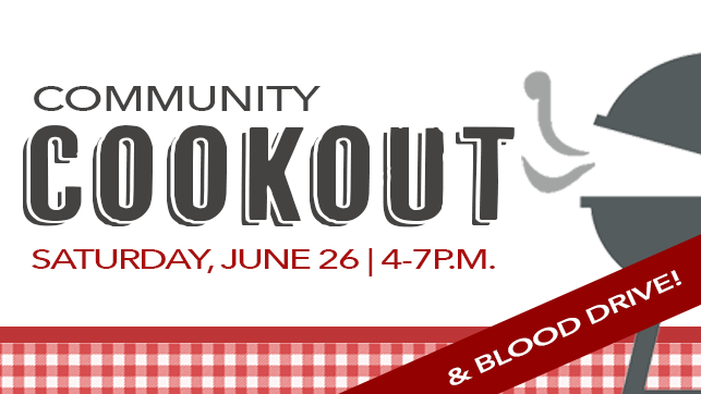 Community Cookout & Blood Drive