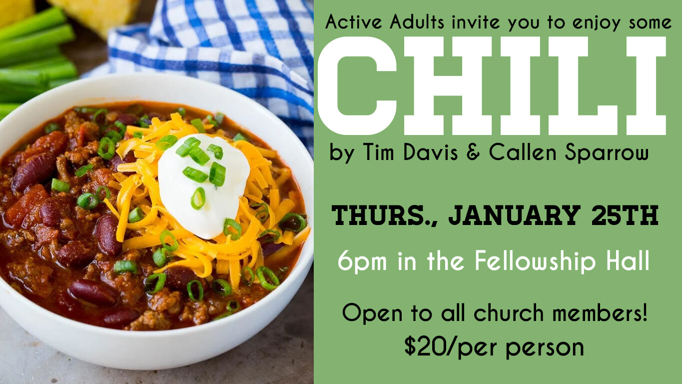 Active Adults (55+) - Chili by Tim Davis