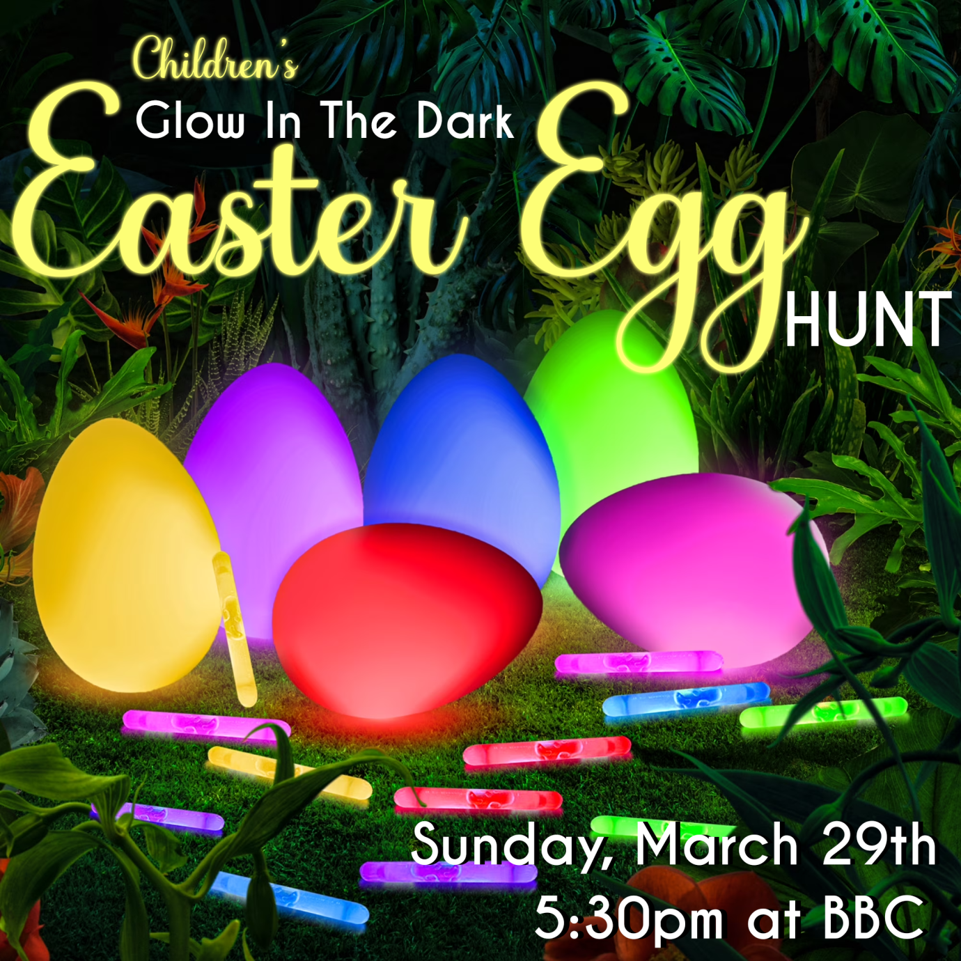 Children's Ministry - Glow in the Dark Egg Hunt