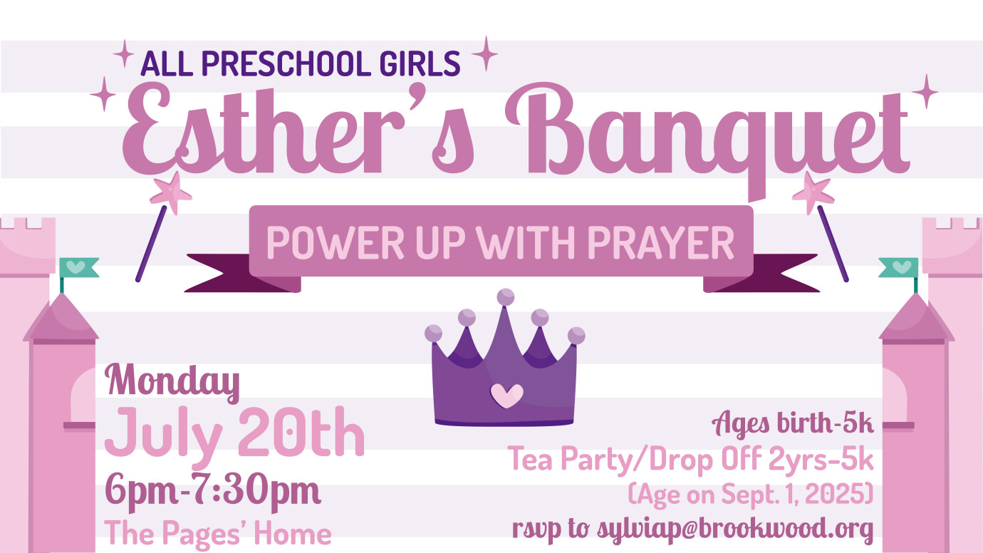 All Preschool Girls - Esther's Banquet - Power Up With Prayer