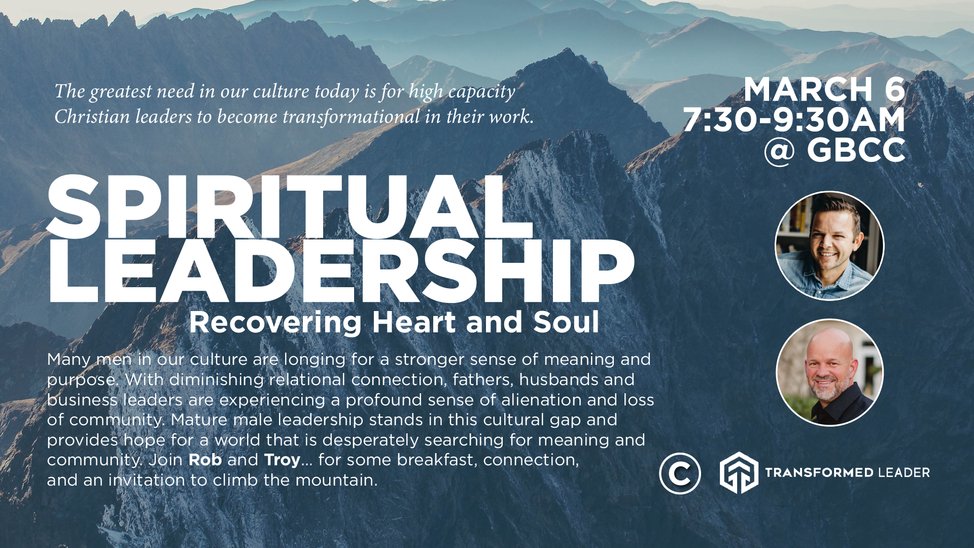 Men's spiritual leadership gathering