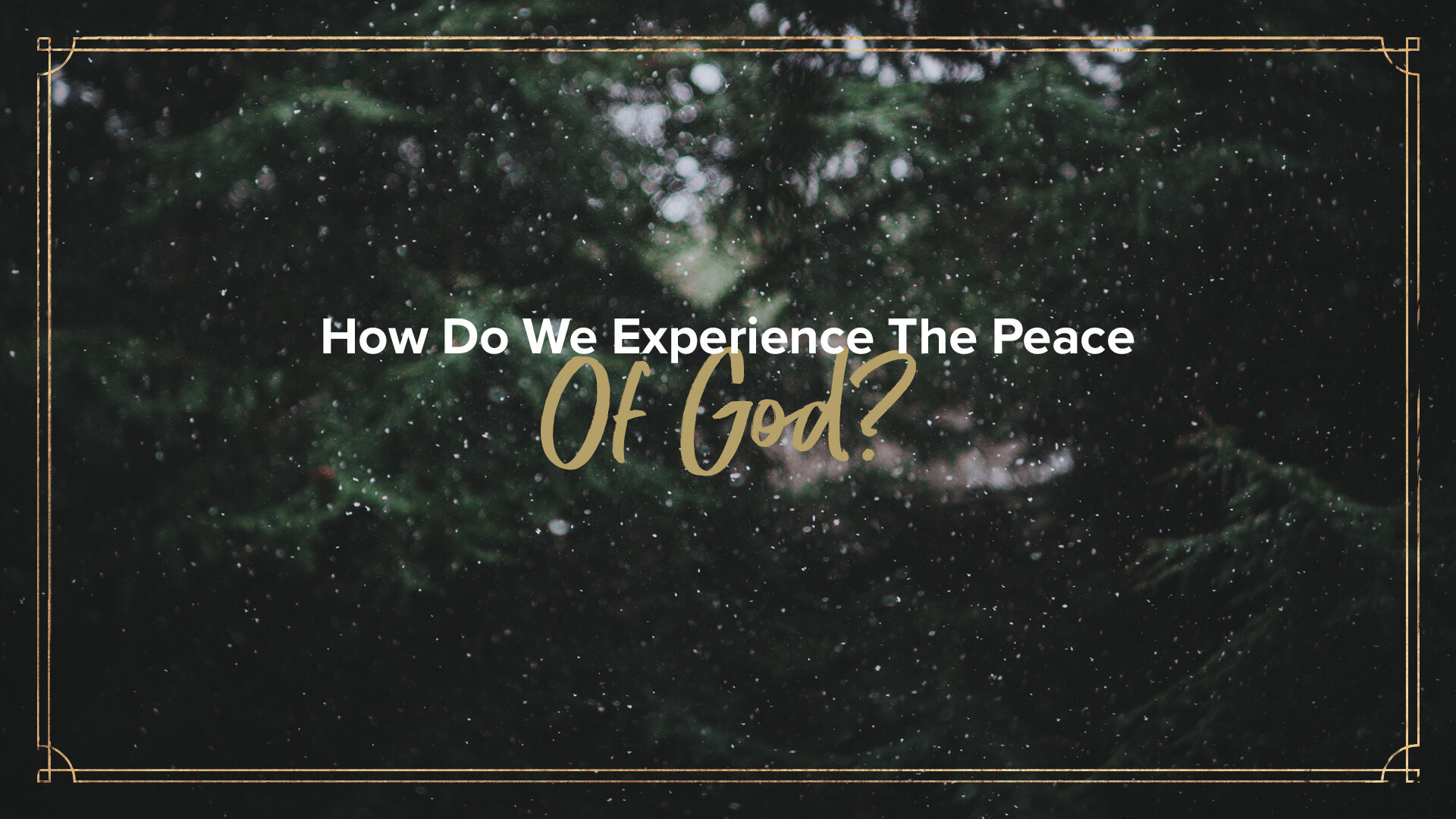 How Do We Experience Peace With God? episode artwork