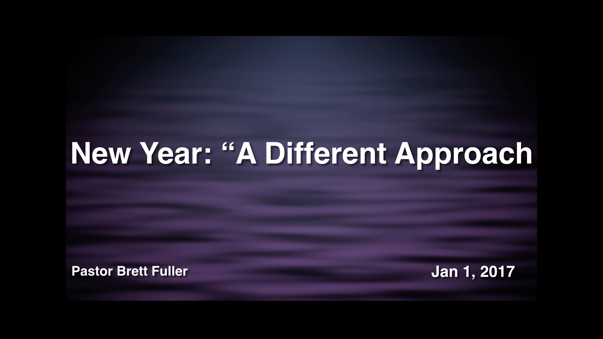 New Year's: A Different Approach episode artwork