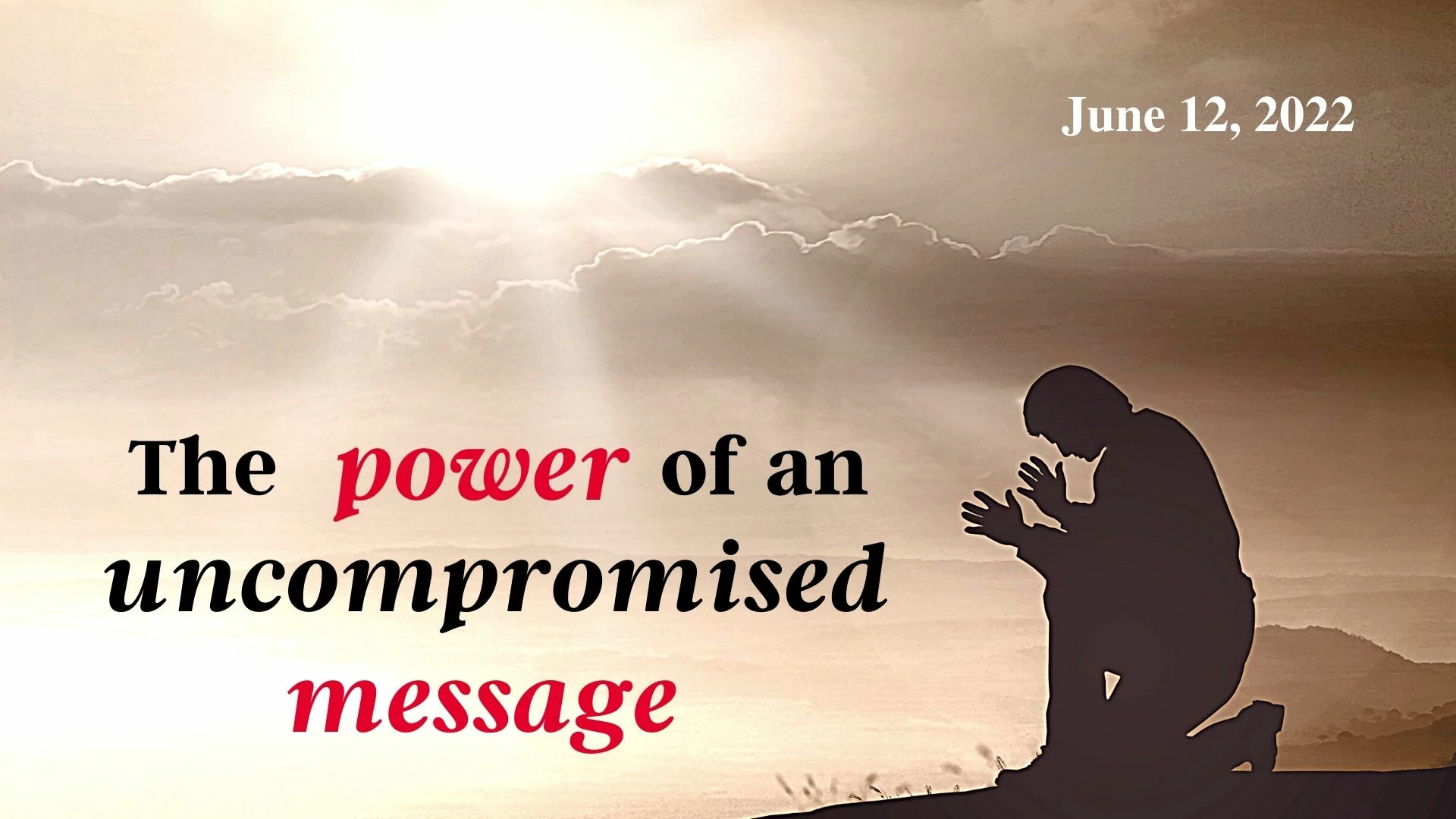 8:15 AM The power of an uncompromised message