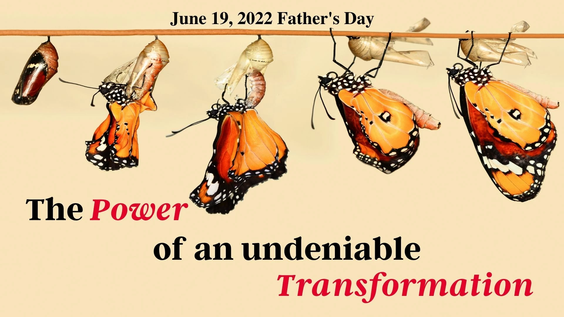 10:45 AM The power of an undeniable transformation