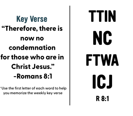 Join us in Memorizing Romans 8:1