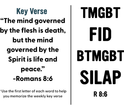 Join us in Memorizing Romans 8:6