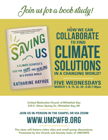 Climate Change Book Study - Online Registration also available!