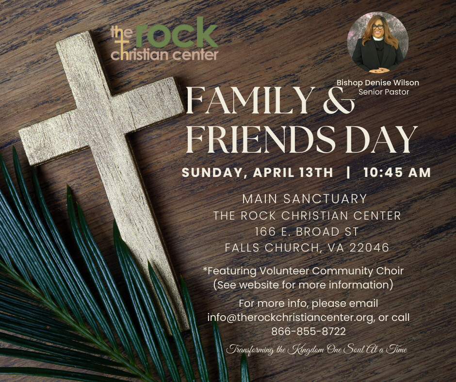 Family and Friends Day (Palm Sunday)