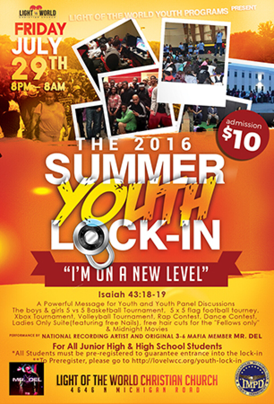 2016 Summer Youth Lock-In