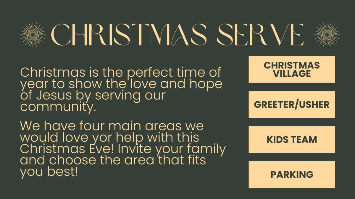 Christmas Serve