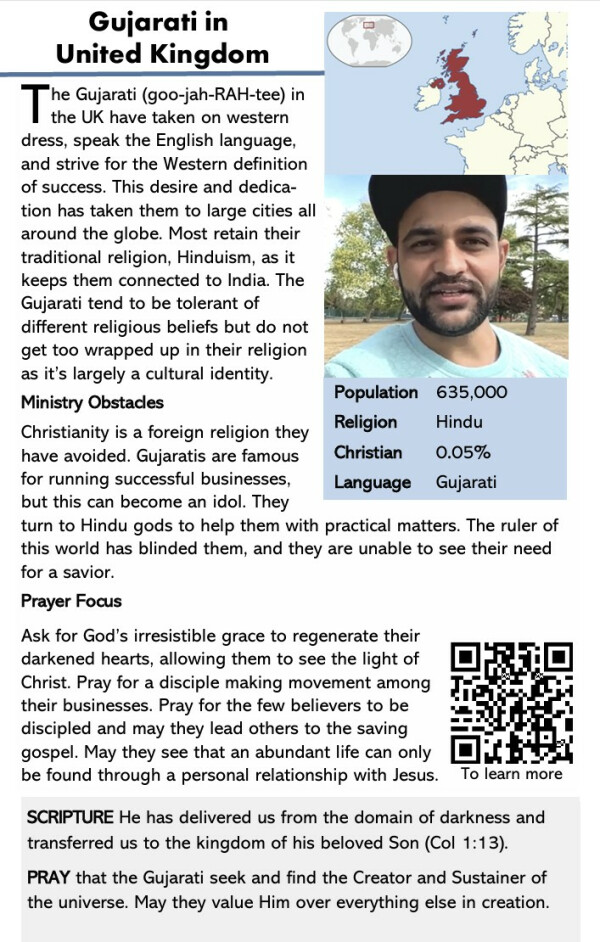 Gujarati in United Kingdom