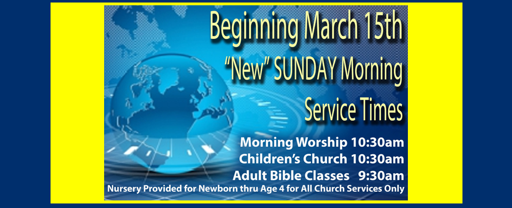 March 15, 2026 New Service Times 10.30am Web Banner