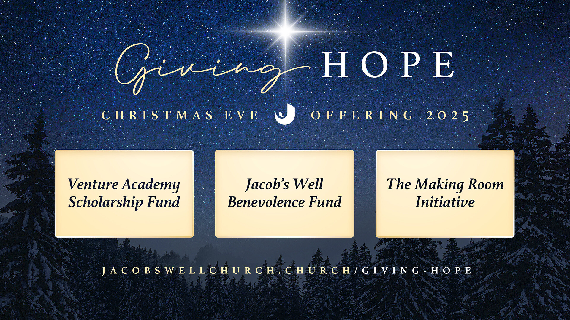 Giving Hope Christmas Eve Offering 2025
