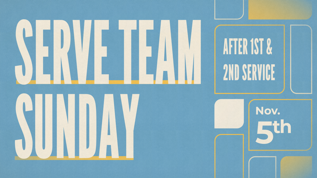 Serve Team Sunday