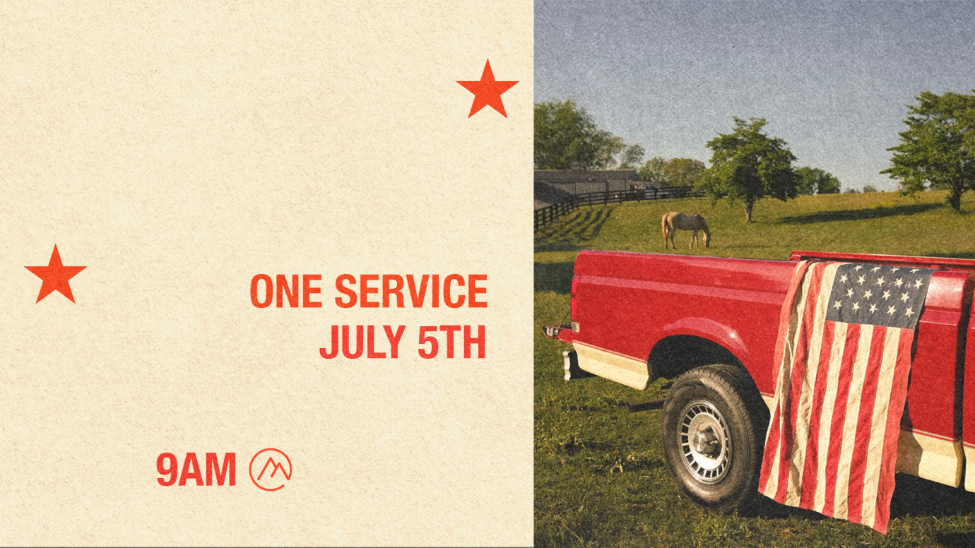 ONE SERVICE SUNDAY 9am!