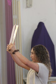 Parishioners serving