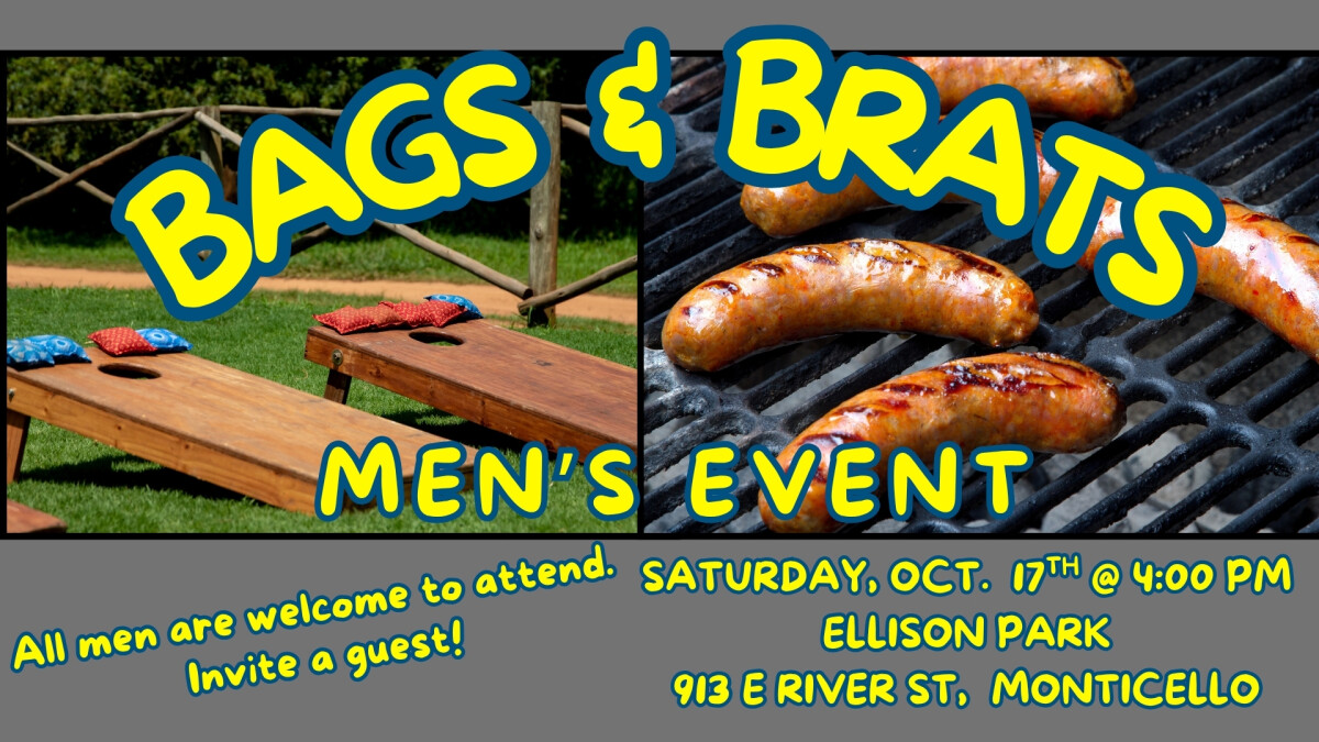 4:00 PM - Men's Bags & Brats at Ellison Park
